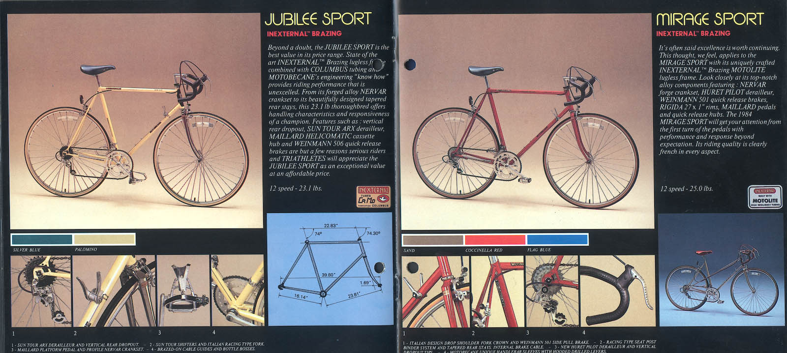 CATALOGUES BICYCLETTE MOTOBECANE  1985/1986. 